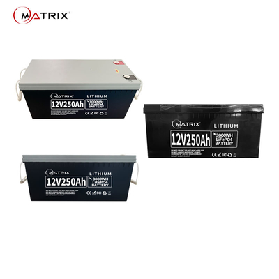 매트릭스로부터의 백업 파워 시스템 12V250AH를 위한 Lifepo4 대체 리튬 배터리