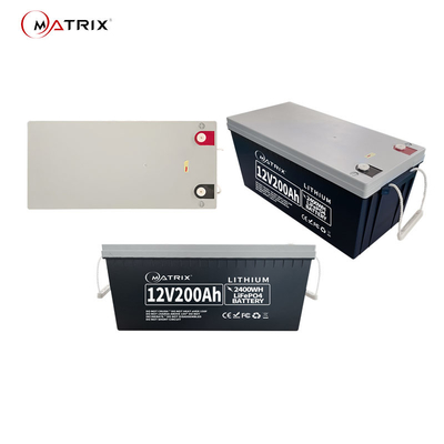 에너지 저장 12v 200ah Lifepo4 배터리 10년 수명
